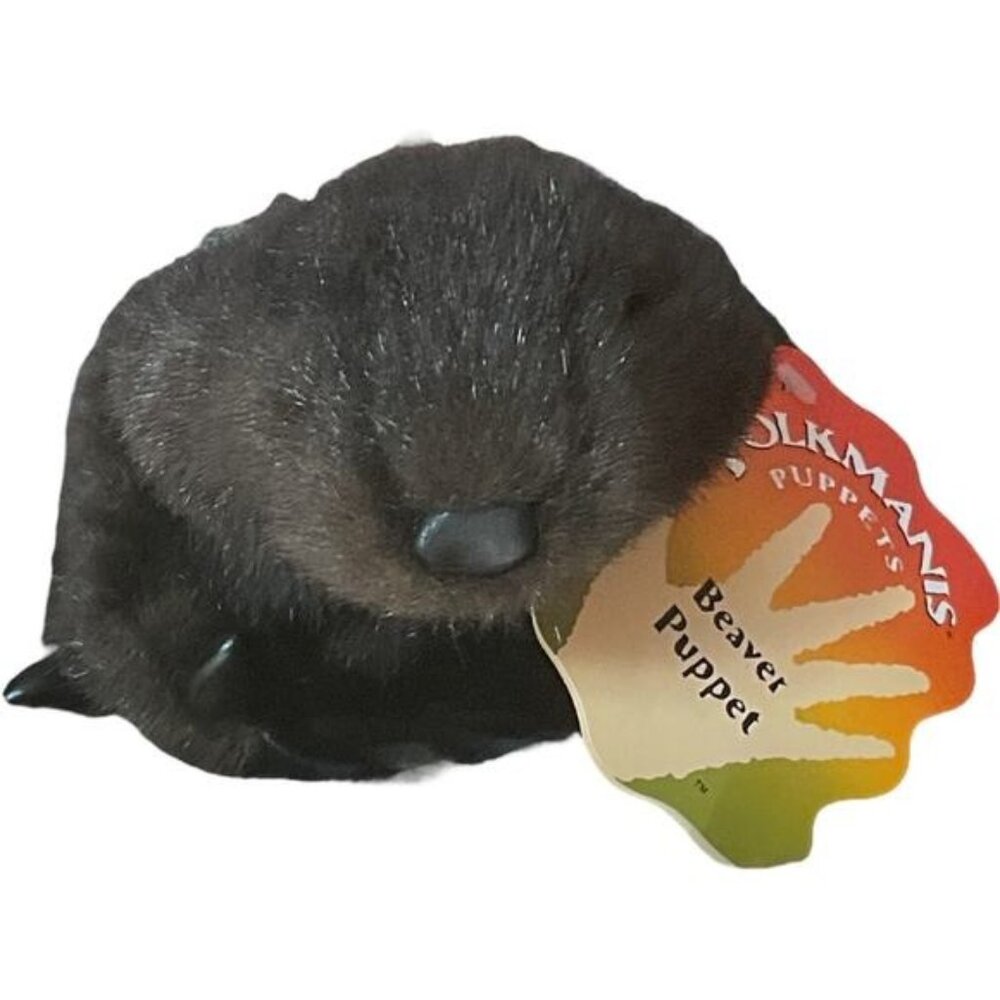 Folkmanis Realistic Beaver Puppet Plush Toy
